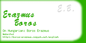 erazmus boros business card